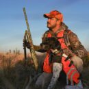 chien de chasse avec son maitre