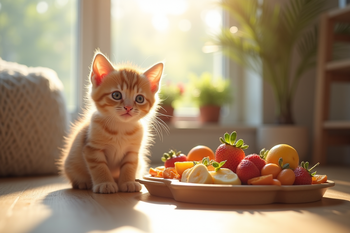 chaton nourriture