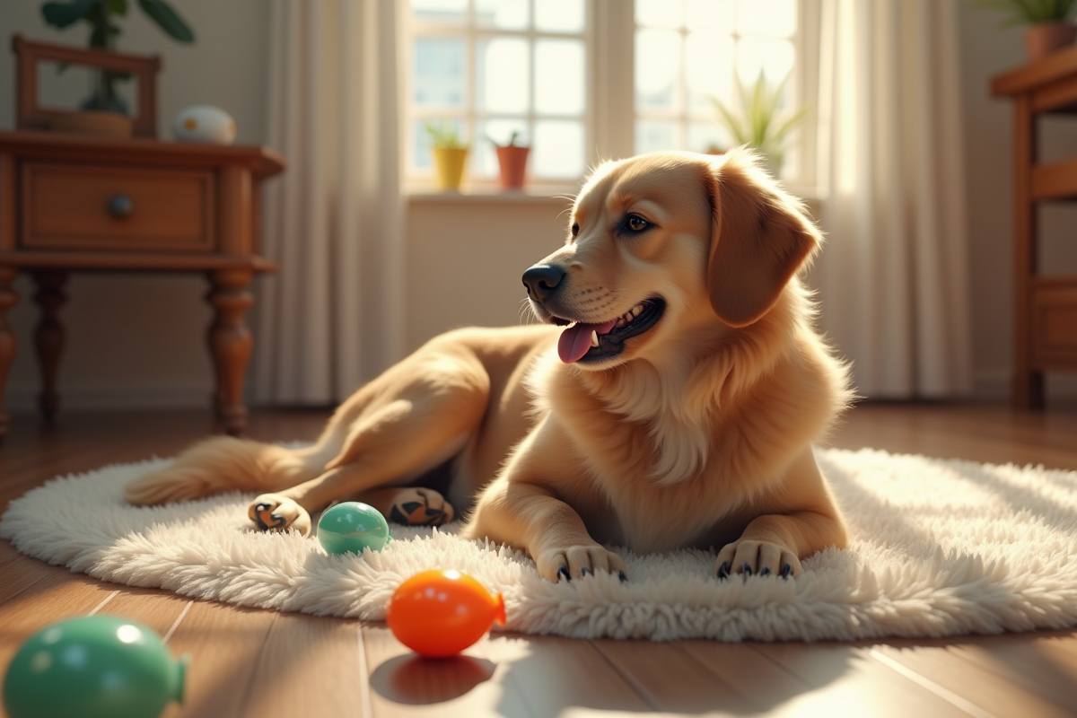 chien actif