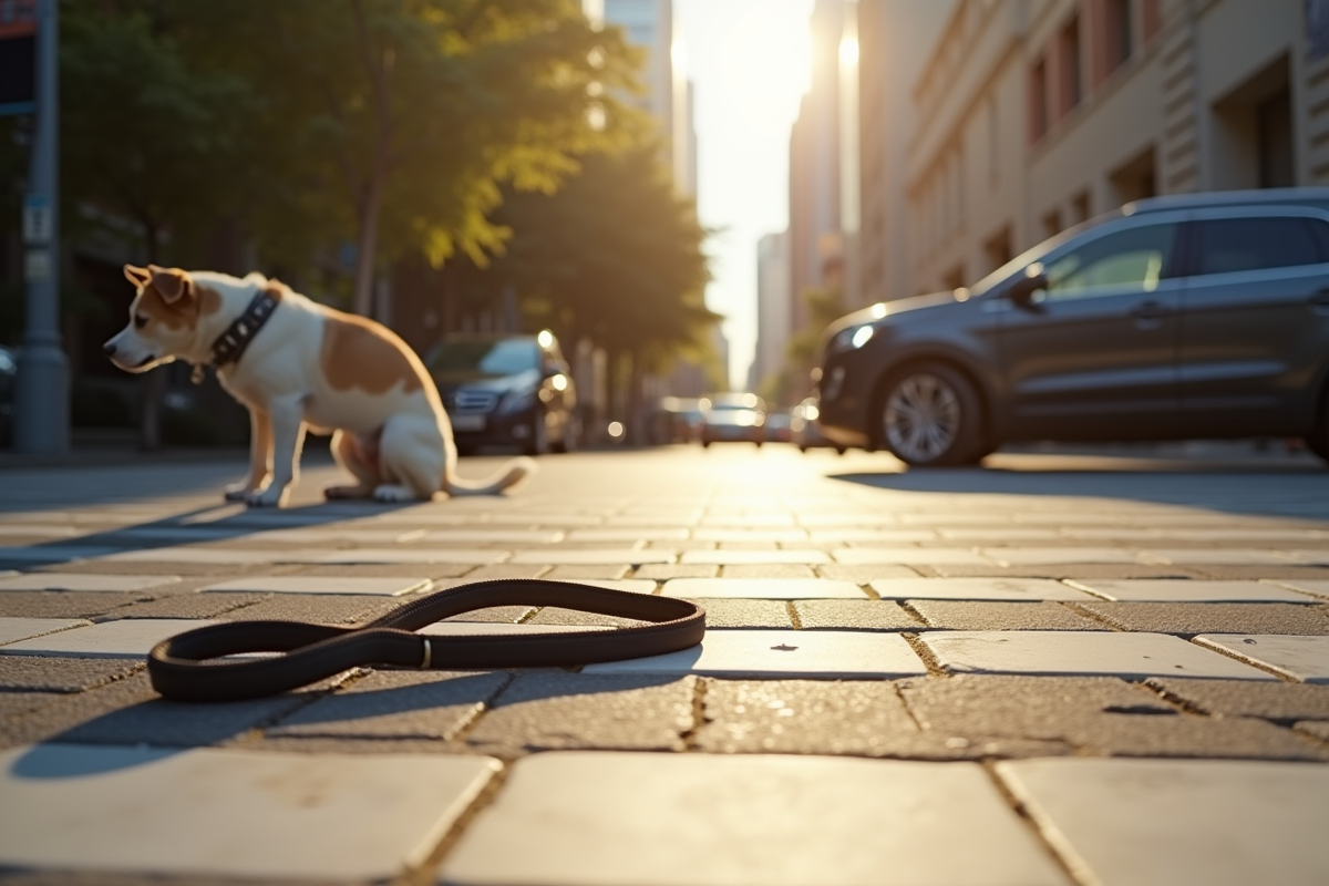 chien accident