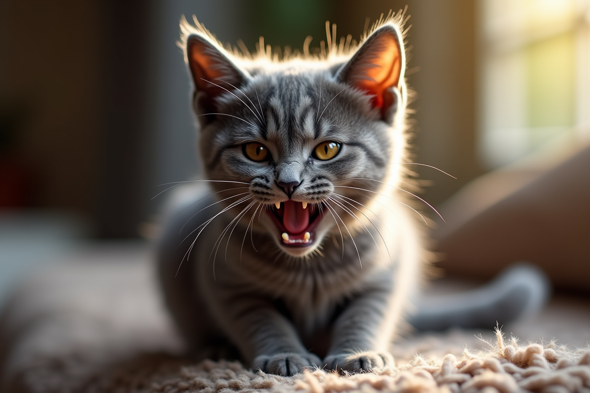 chat grognement