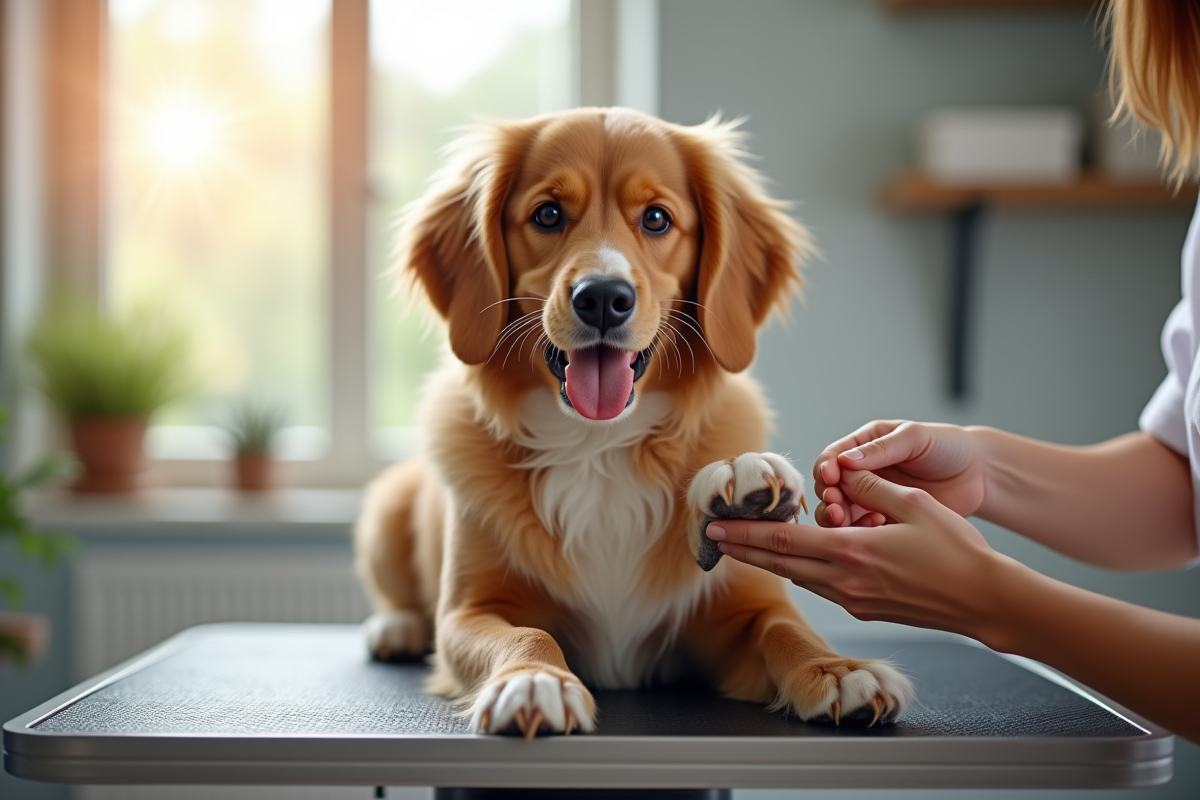 chien ongles