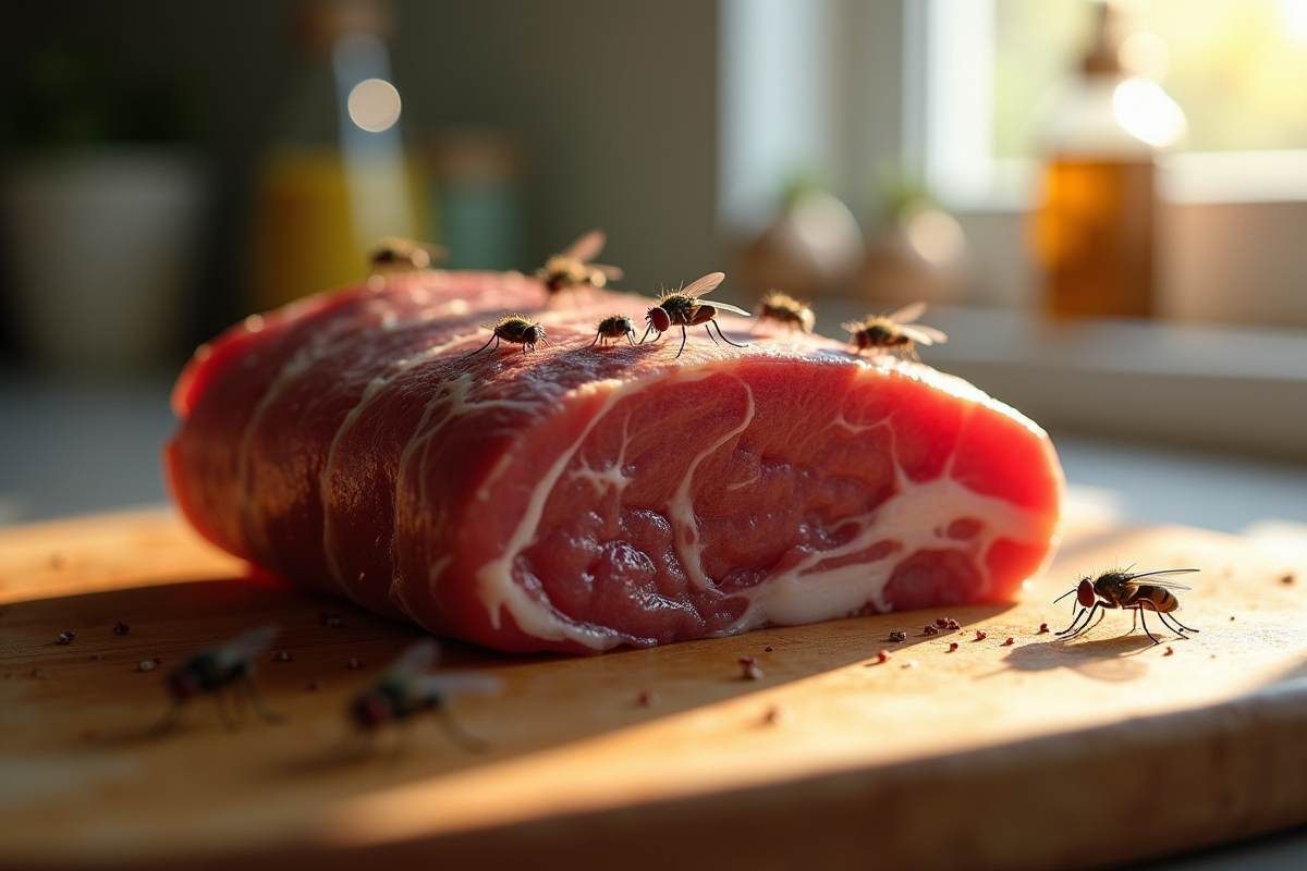 mouches viande