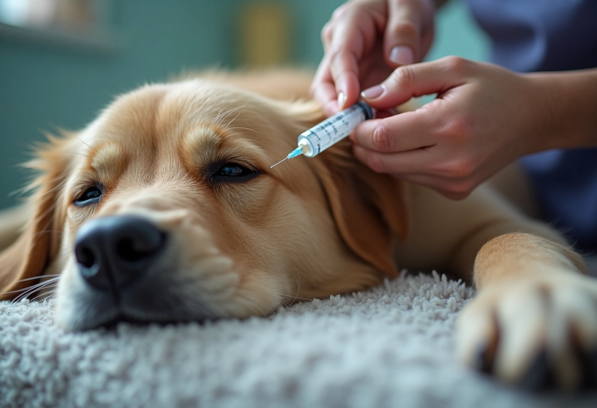 chien déshydraté